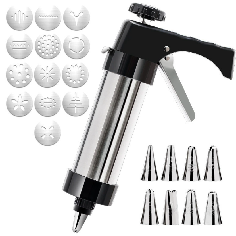 ステンンレスクッキー押し出し器セット プロ仕様クリームデコレーター