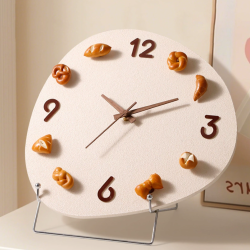 3Dマグネット式 DIYデスククロック – プレッツェル型（壁掛け/卓上両用）