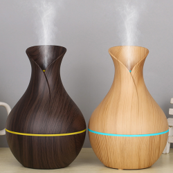 木目調 USB加湿器（LEDカラーチェンジ・静音）