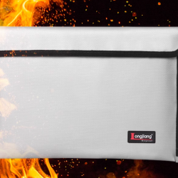 LJ防火バッグ 家庭用書類・証書収納 ビジネス書類/パスポート用 防水防湿 密閉型耐火ファイルケース