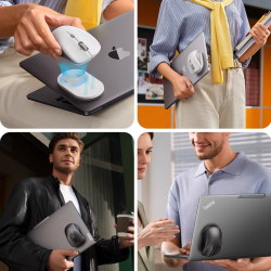 [磁着設計] ワンタッチ充電 ワイヤレスマウス 3デバイス同時接続（Mac/Win/Android） Bluetooth＆2.4GHz切替